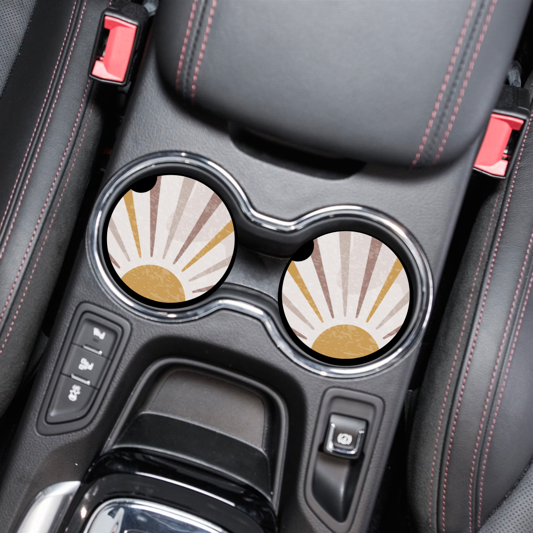 Sun Rays - Car Coasters