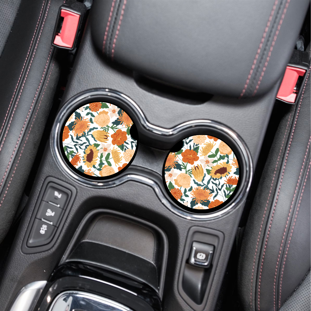 Autumn Floral - Car Coasters