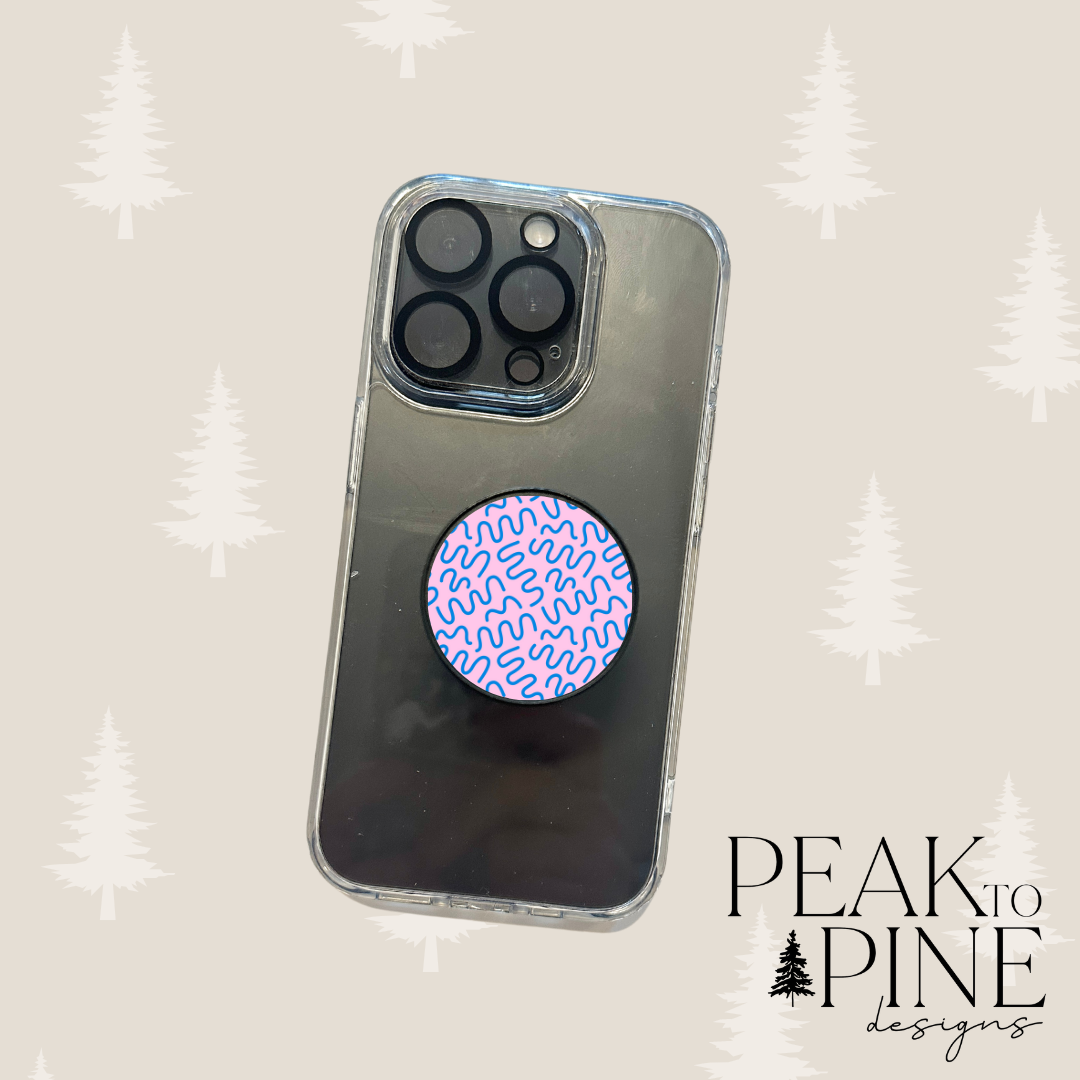 Retro Squiggles - Phone Grip