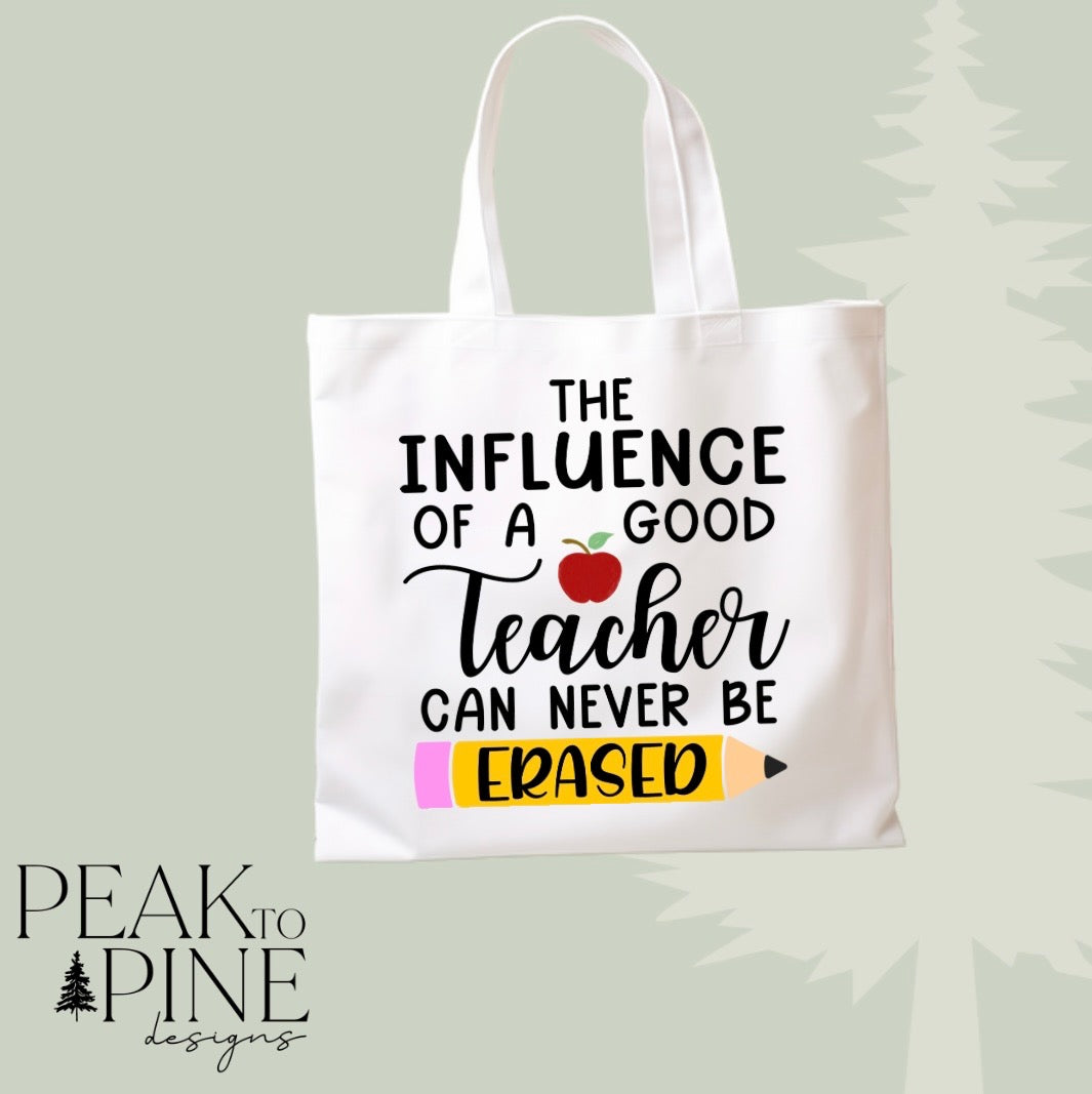 Good teacher pencil gifts school from student reusable canvas tote shopping bag