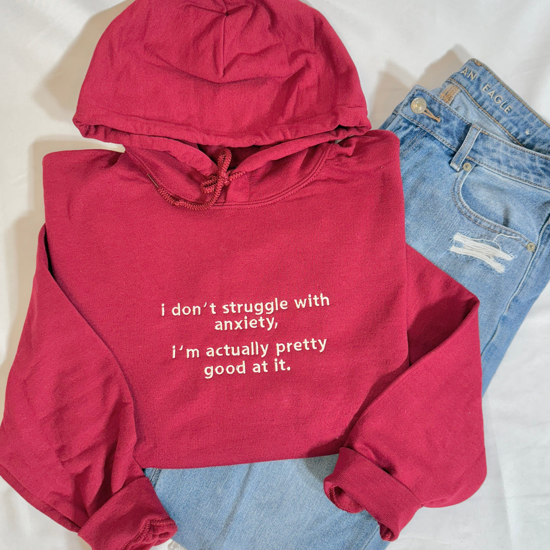 Anxiety - Embroidered Sweatshirt