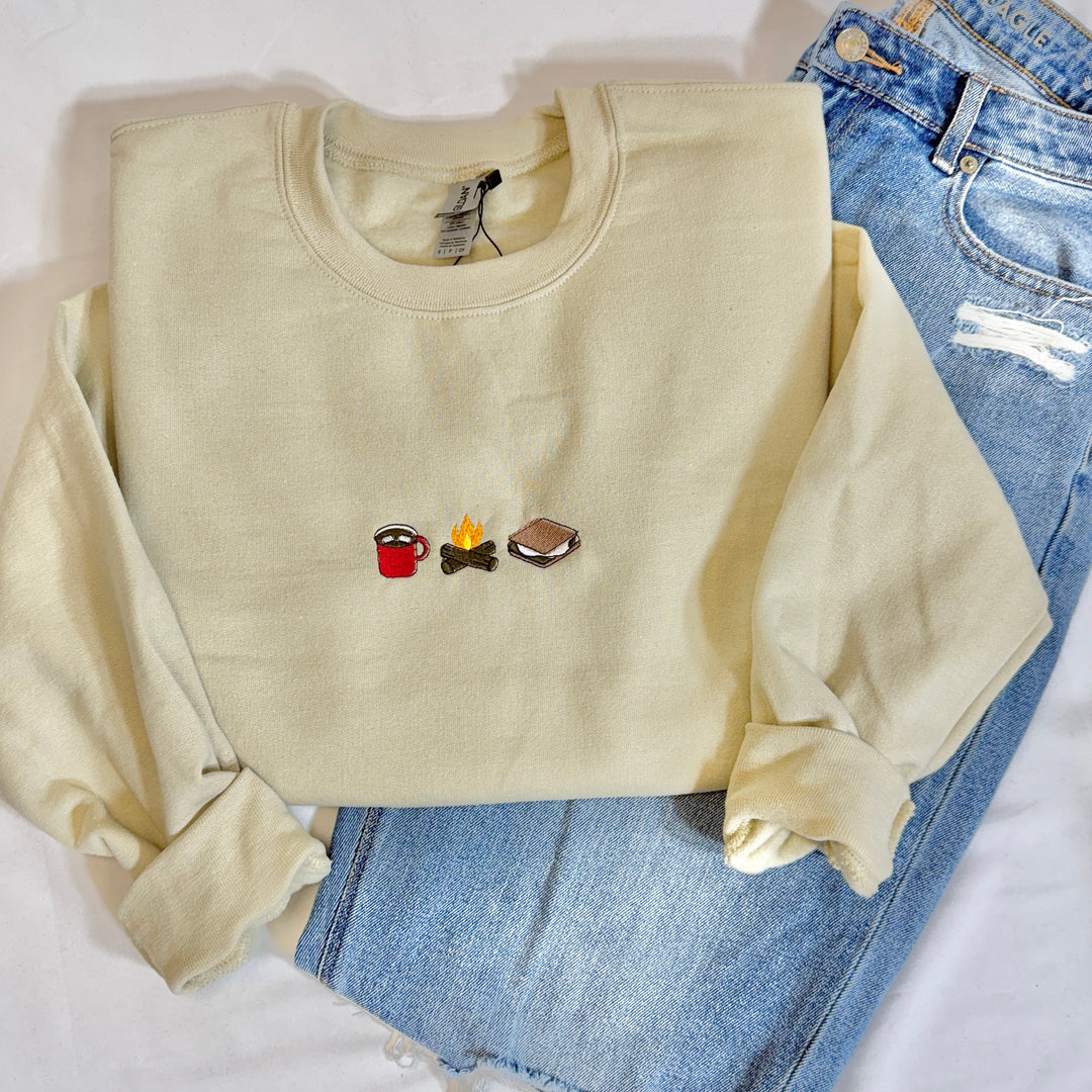 Cute Camp - Embroidered Sweatshirt
