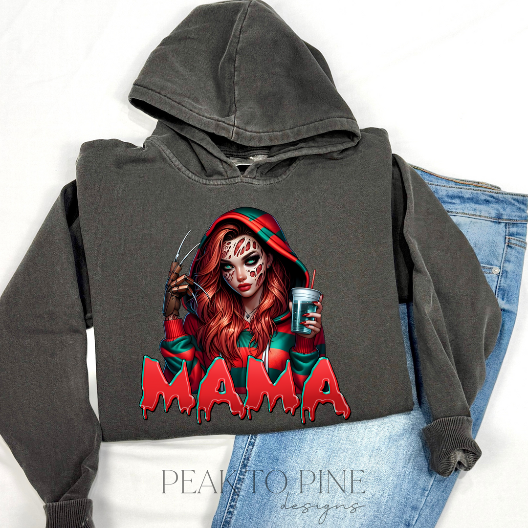 halloween horror movie freddy mama high quality printed sweatshirt hoodie crewneck