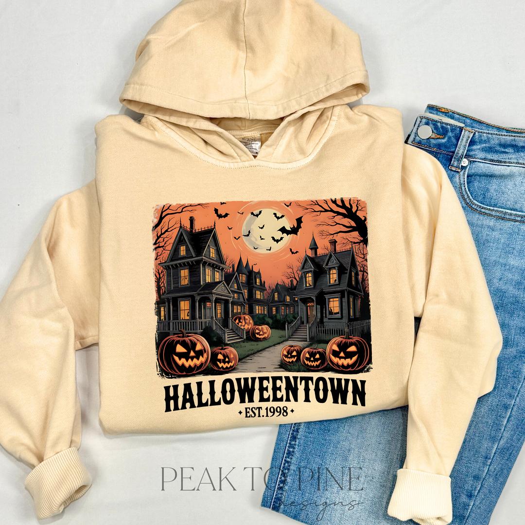 halloweentown spooky halloween disney high quality printed sweatshirt hoodie crewneck