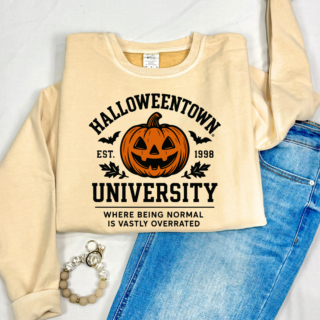 halloweentown spooky halloween disney high quality printed sweatshirt hoodie crewneck