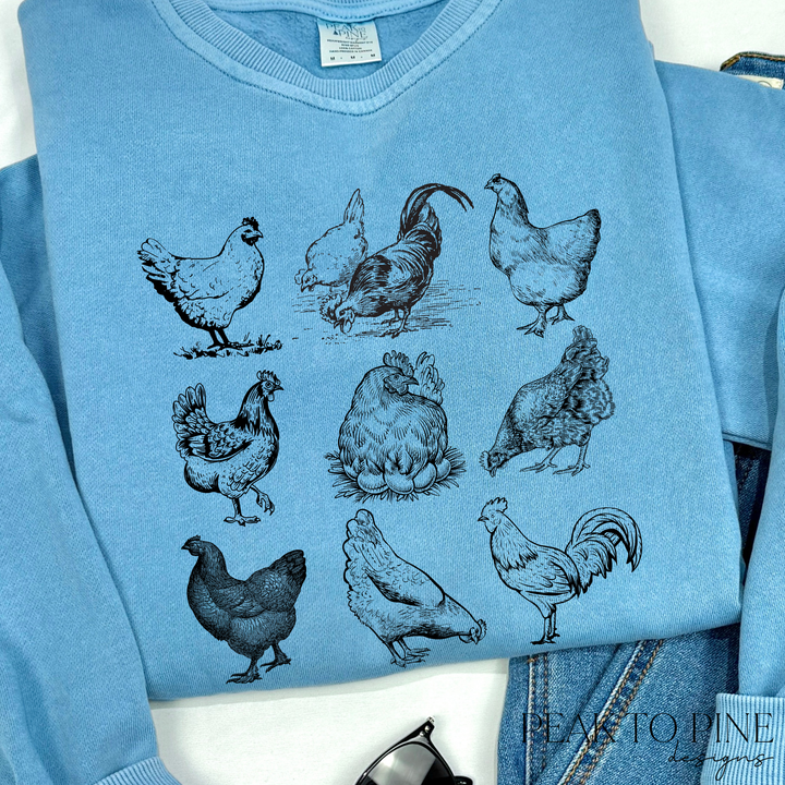Chicken Sketches - Sweatshirt
