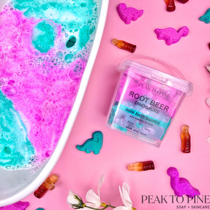 Root Beer Dinosaurs - Mini Bath Bombs