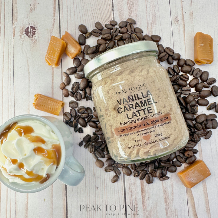 Vanilla Caramel Latte - Foaming Sugar Scrub