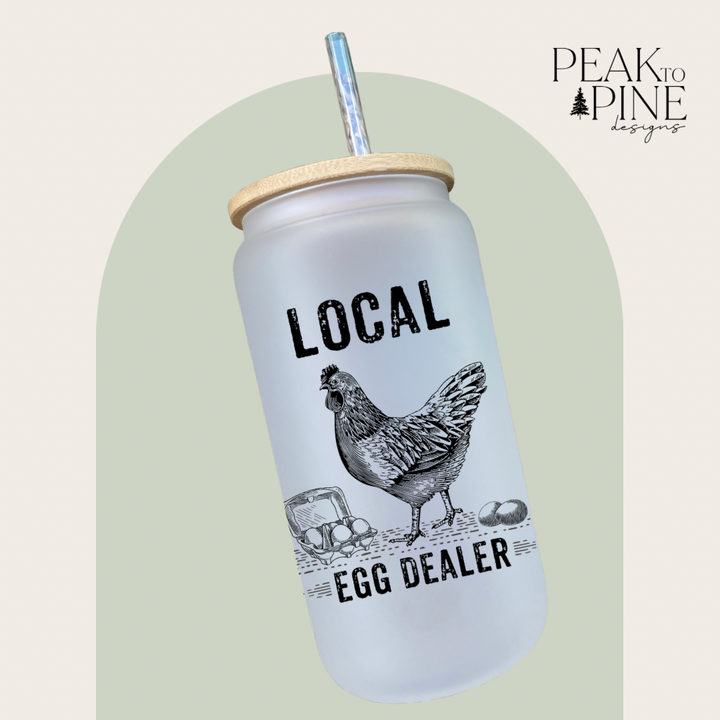 Local Egg Dealer - Glass Can