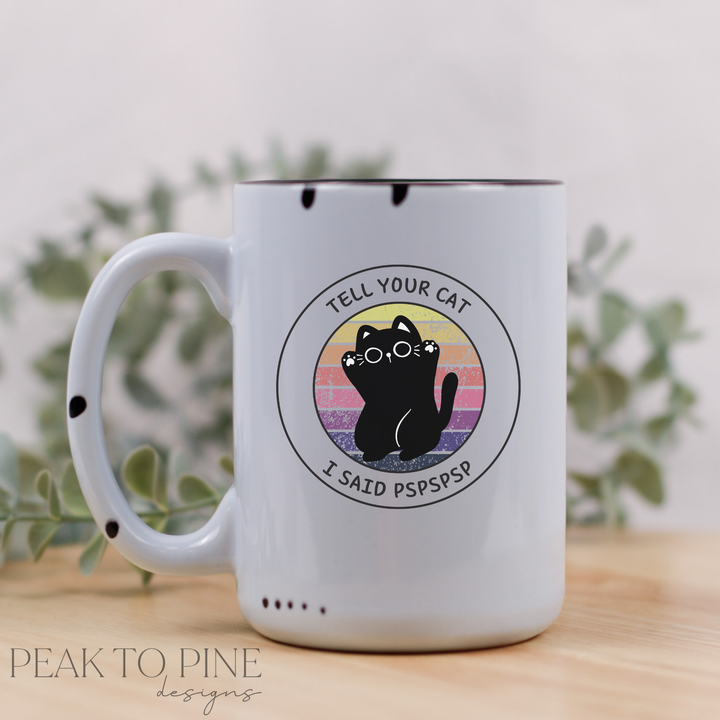 Tell Your Cat PSP - Ceramic Mug