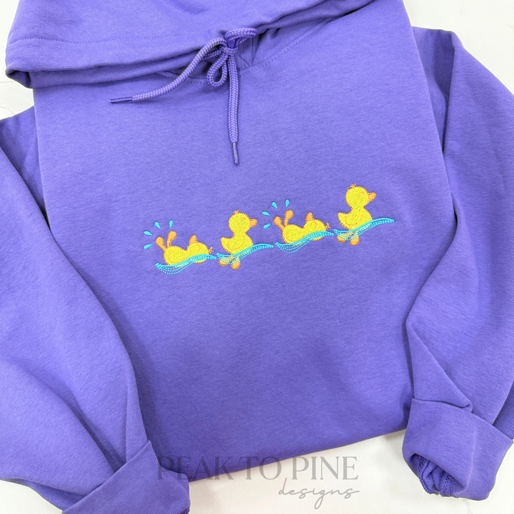 Swimming Ducks - Embroidered Shirt