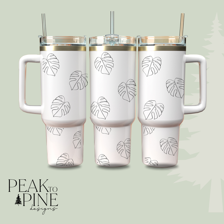 Simple Leaf - 40oz Tumbler