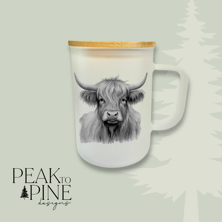 Highland Cow - Glass Mug