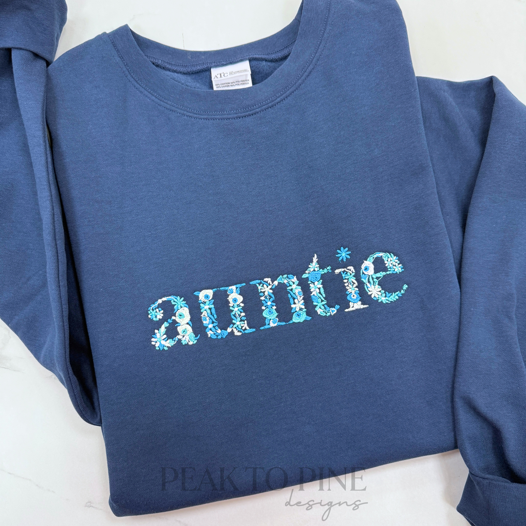 Floral Name - Embroidered Shirt