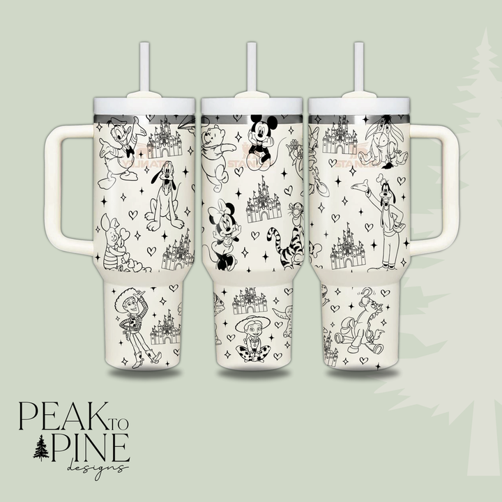 Disney Characters - 40oz Tumbler