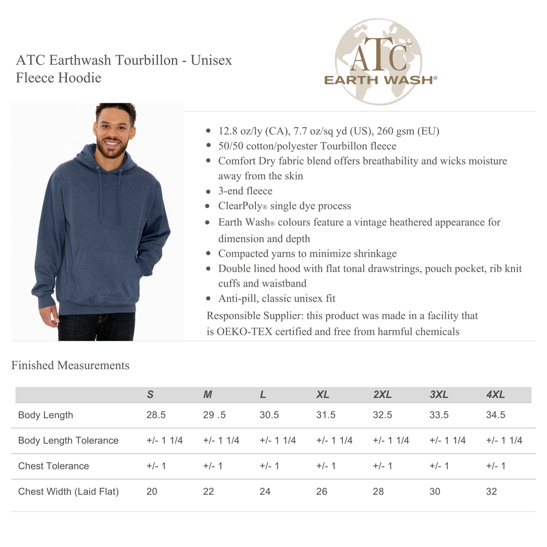 Custom Design Hoodie (ATC-Earthwash)