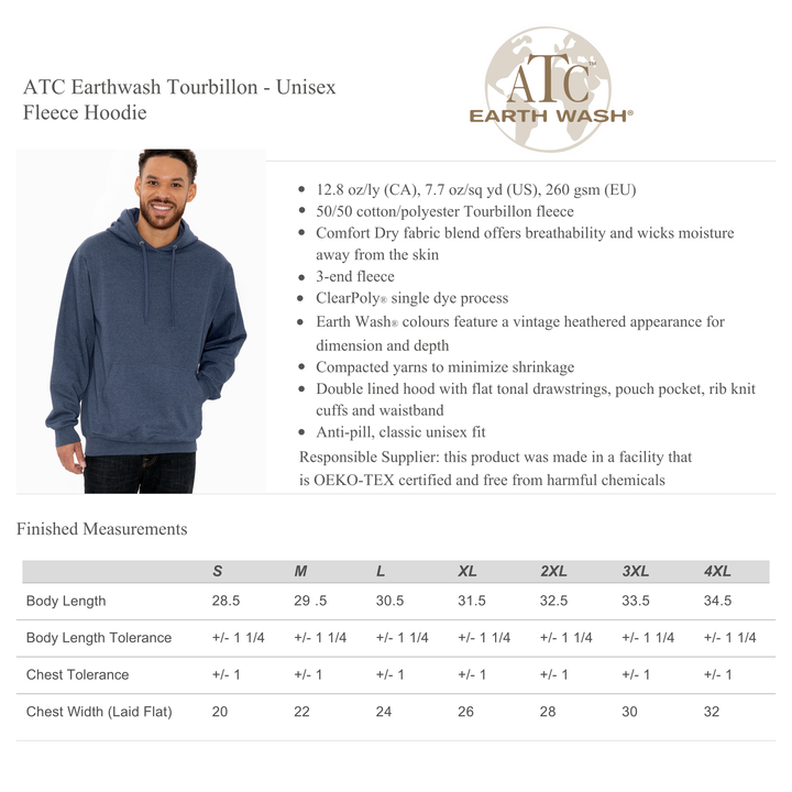 Custom Design Hoodie (ATC-Earthwash)