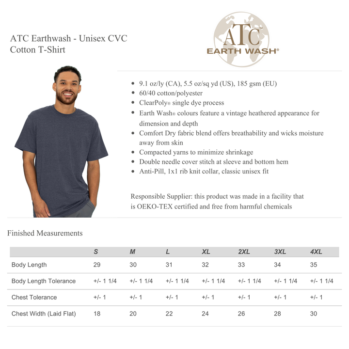 Custom Design T-Shirt (ATC-Earthwash)