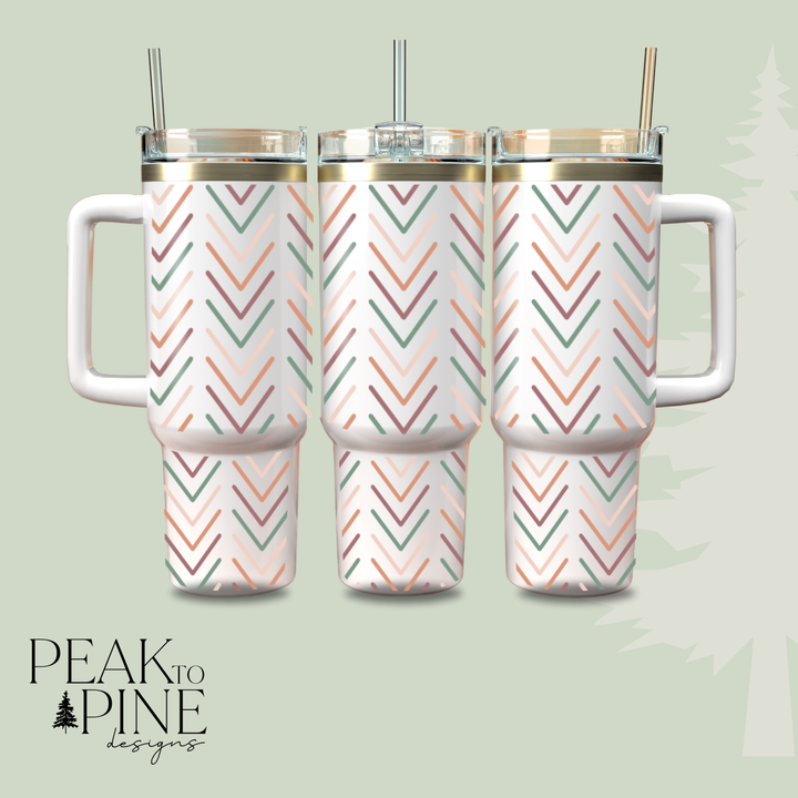 Boho Chevron - 40oz Tumbler