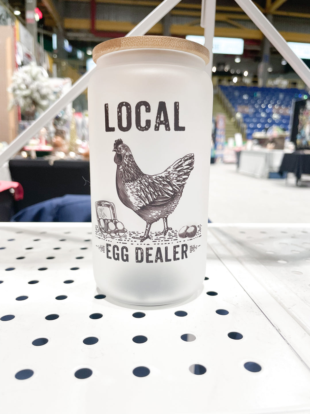 Local Egg Dealer - Glass Can