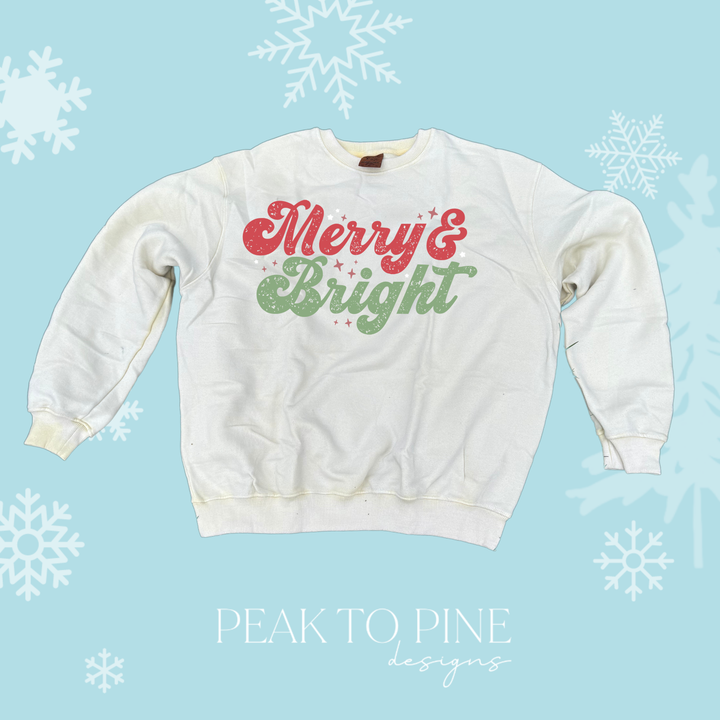 Retro Merry & Bright - Sweatshirt