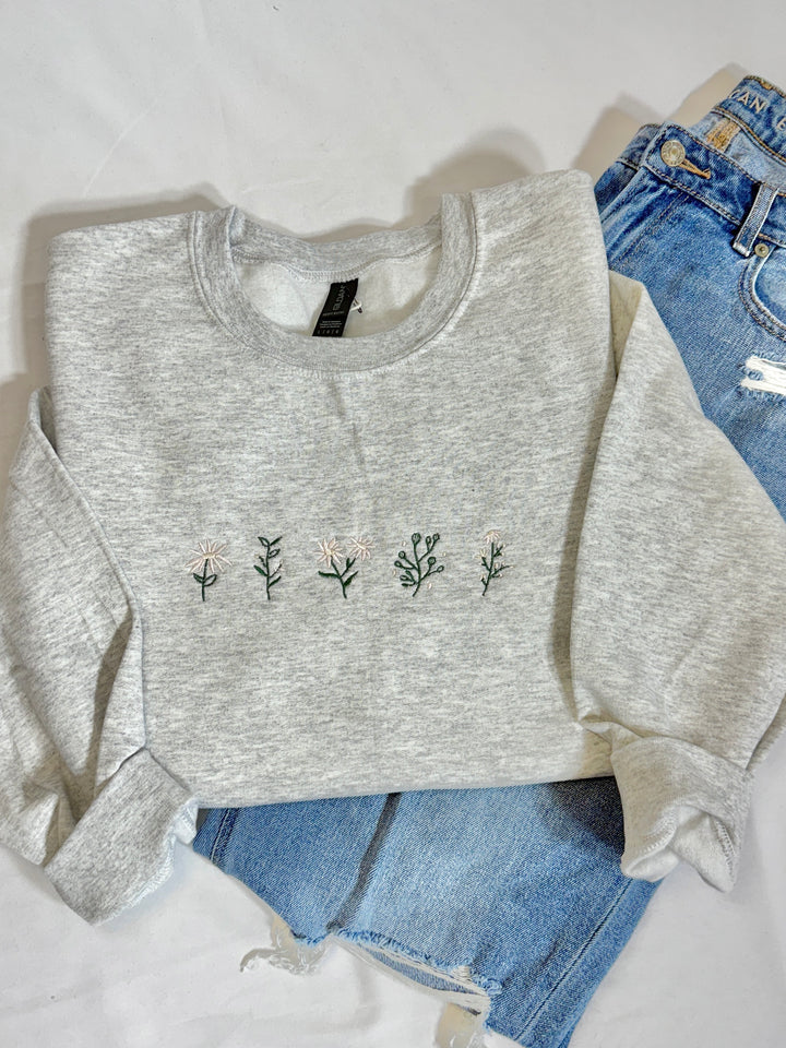 Wildflowers - Embroidered Sweatshirt