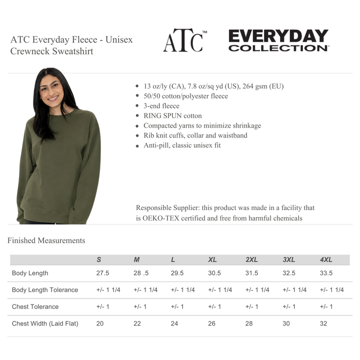 Custom Design Crewneck Sweater (ATC-Everyday)