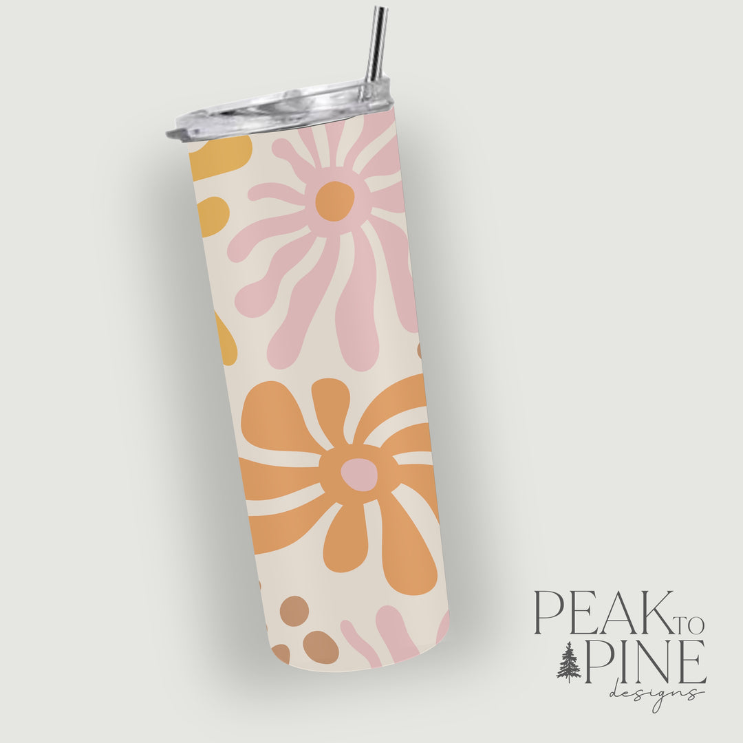 Retro Floral - 20oz Tumbler