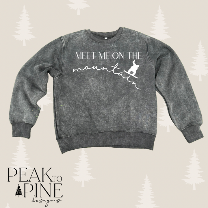 Meet me on the Mountain (Snowboarder) - Sweatshirt