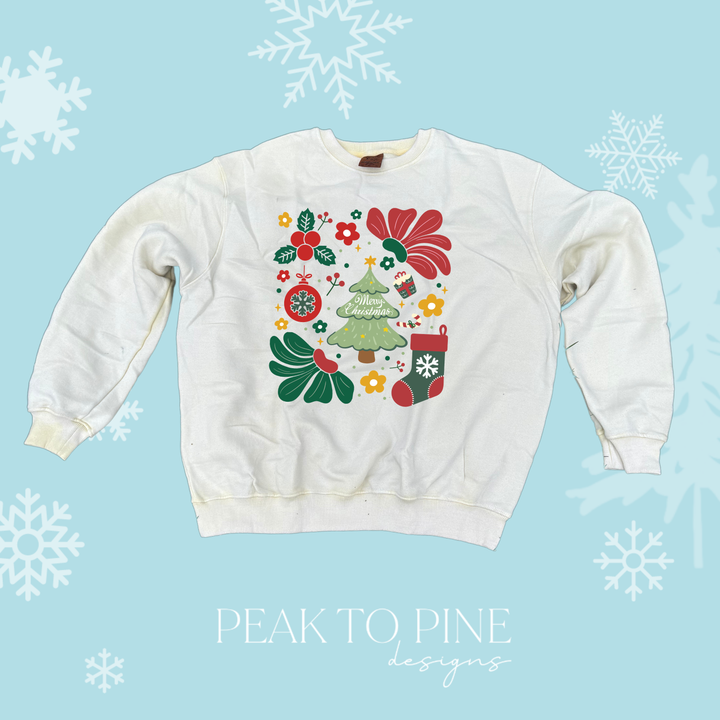 Christmas Flowers - Sweatshirt