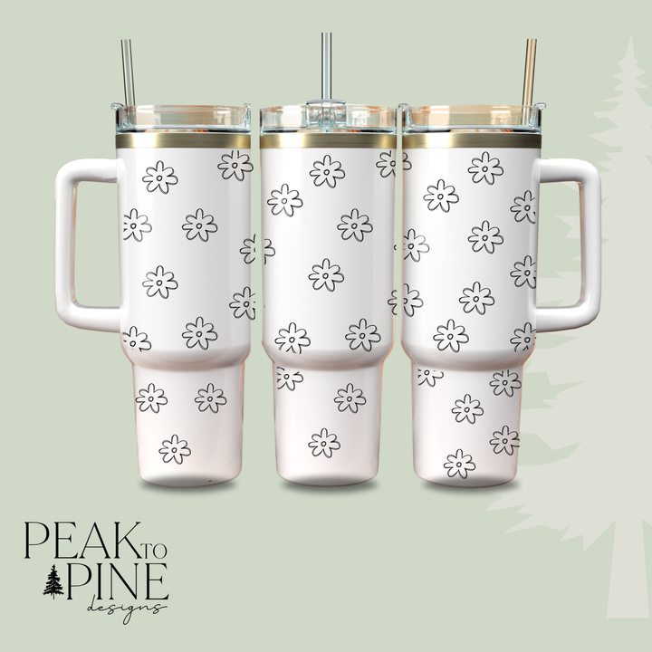 Daisy Wrap - 40oz Tumbler