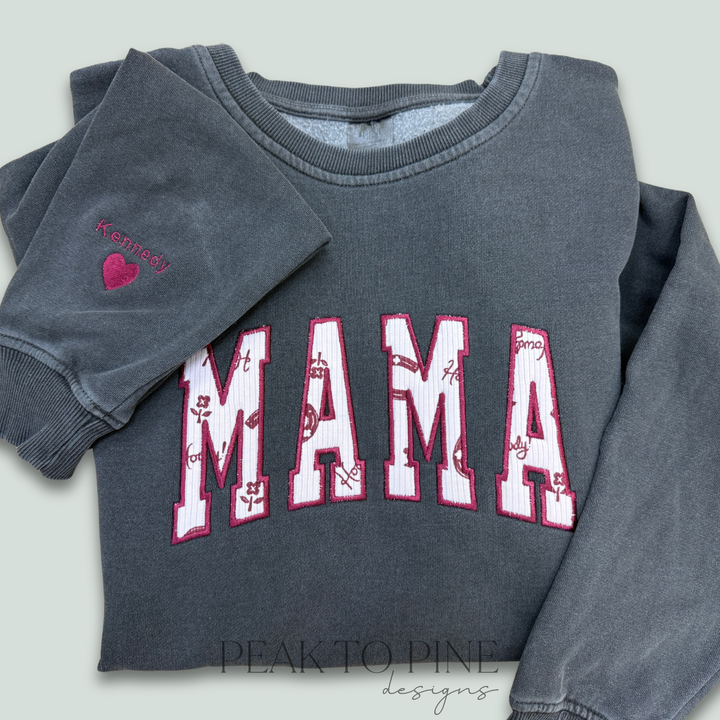 Embroidered Keepsake Applique Sweatshirt