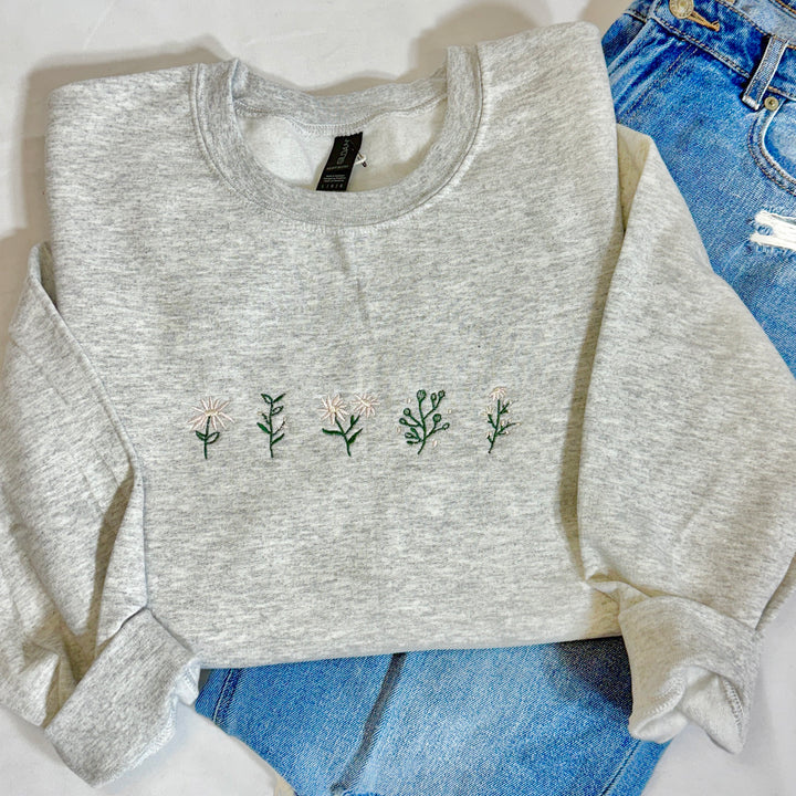 Wildflowers - Embroidered Sweatshirt
