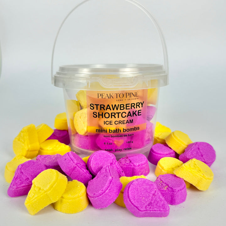 Strawberry Shortcake Ice Cream - Mini Bath Bombs