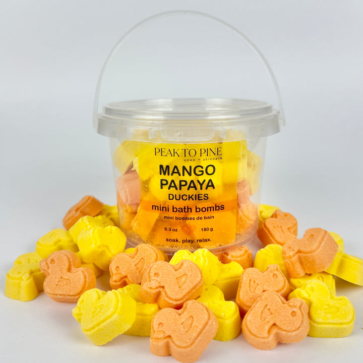 Mango Papaya Duckies - Mini Bath Bombs
