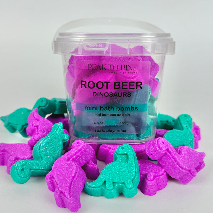 Root Beer Dinosaurs - Mini Bath Bombs