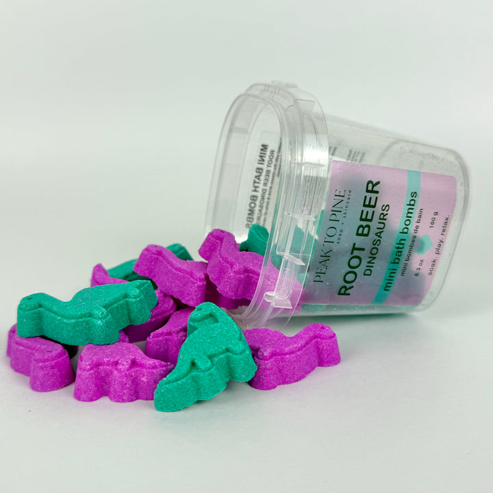 Root Beer Dinosaurs - Mini Bath Bombs