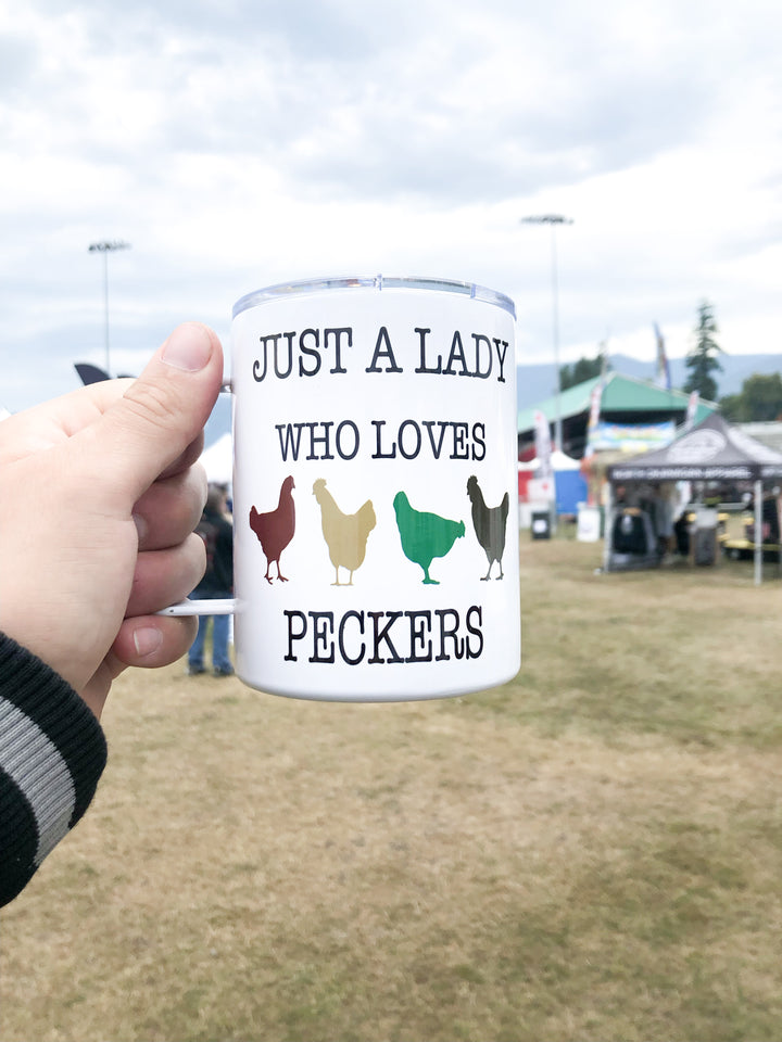 Lady Who Loves Peckers - Camp Tumbler