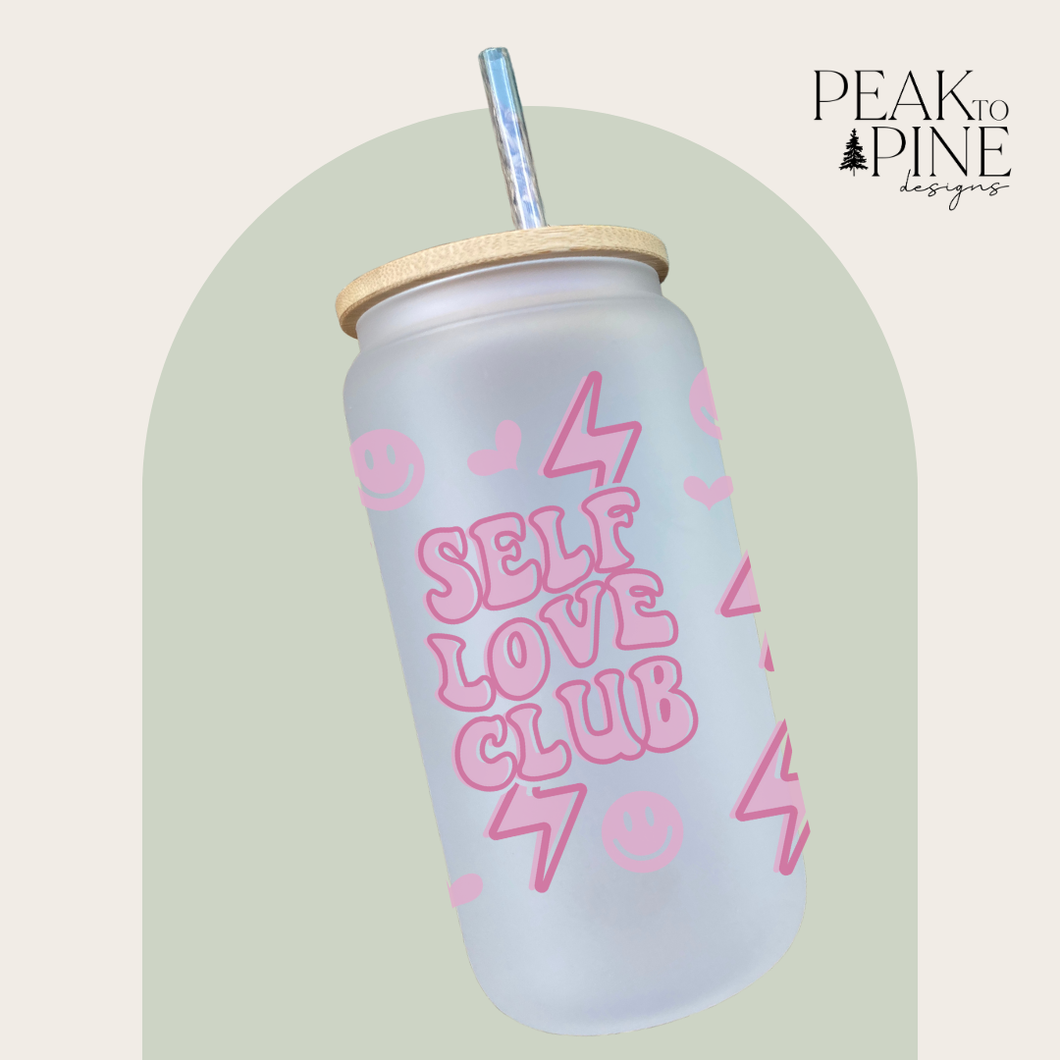 Self Love Club - Glass Cup
