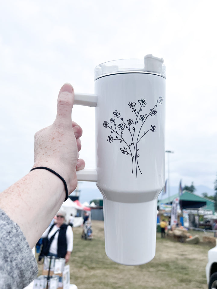 Simple Floral - 40oz Tumbler