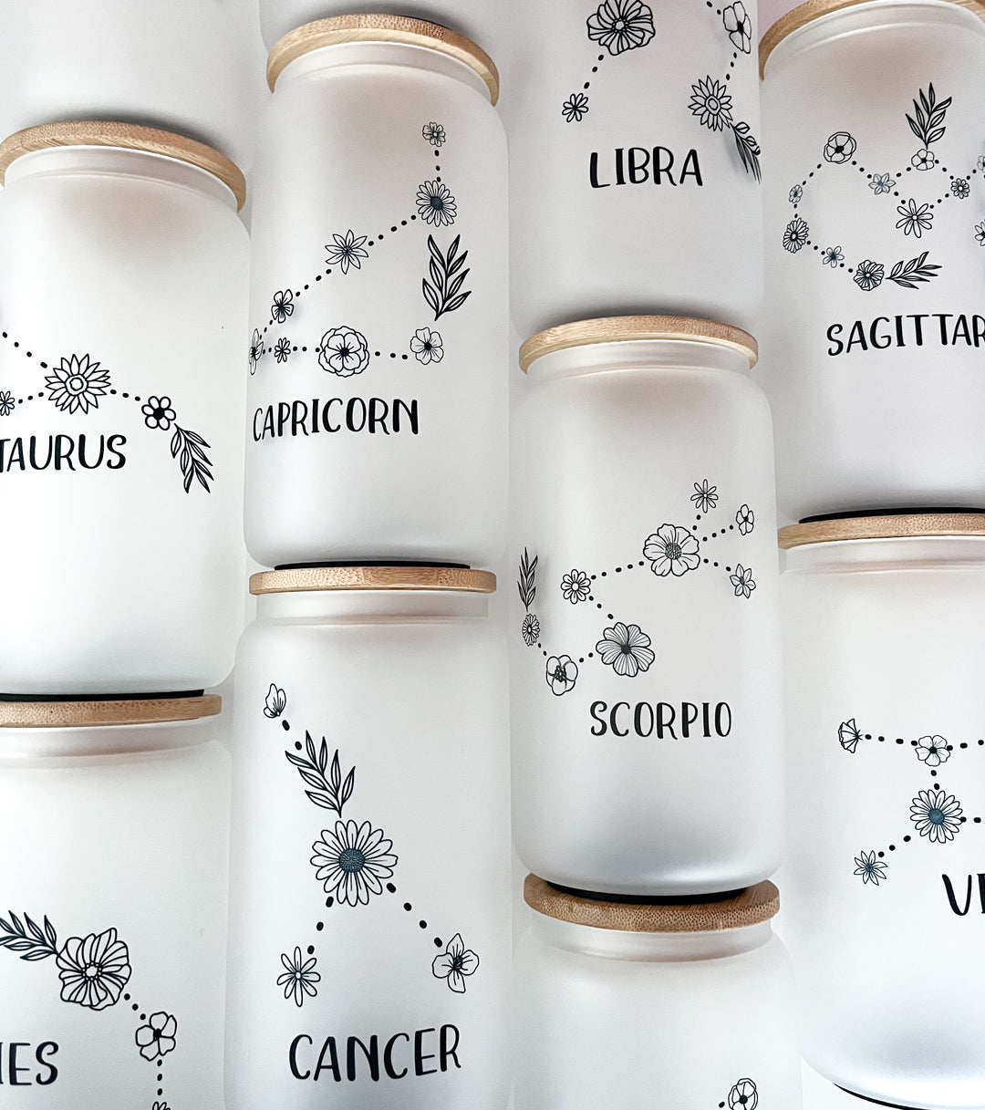 Zodiac Sign - Glass Cup