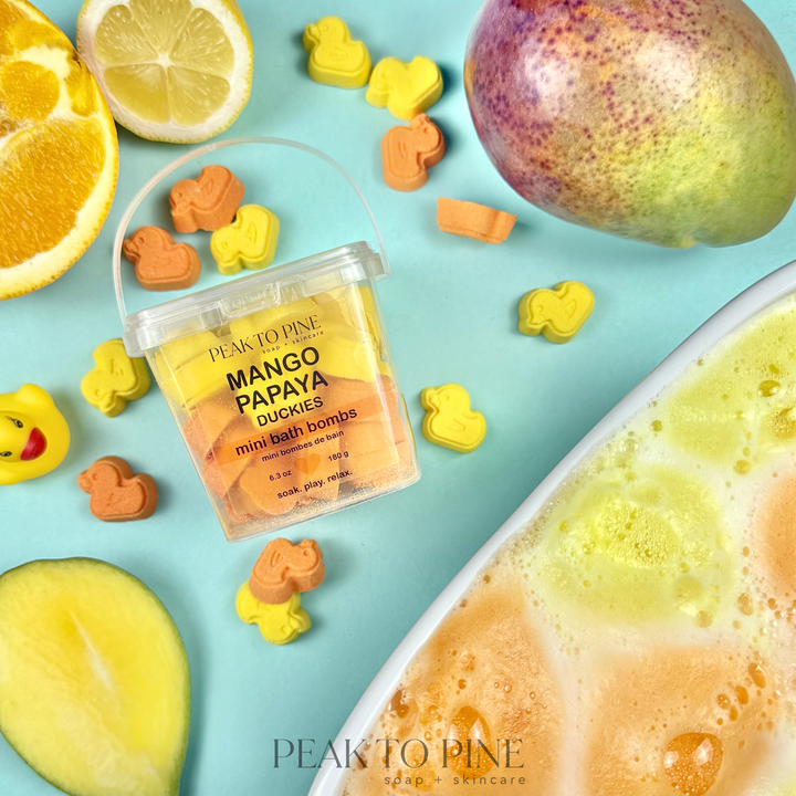 Mango Papaya Duckies - Mini Bath Bombs