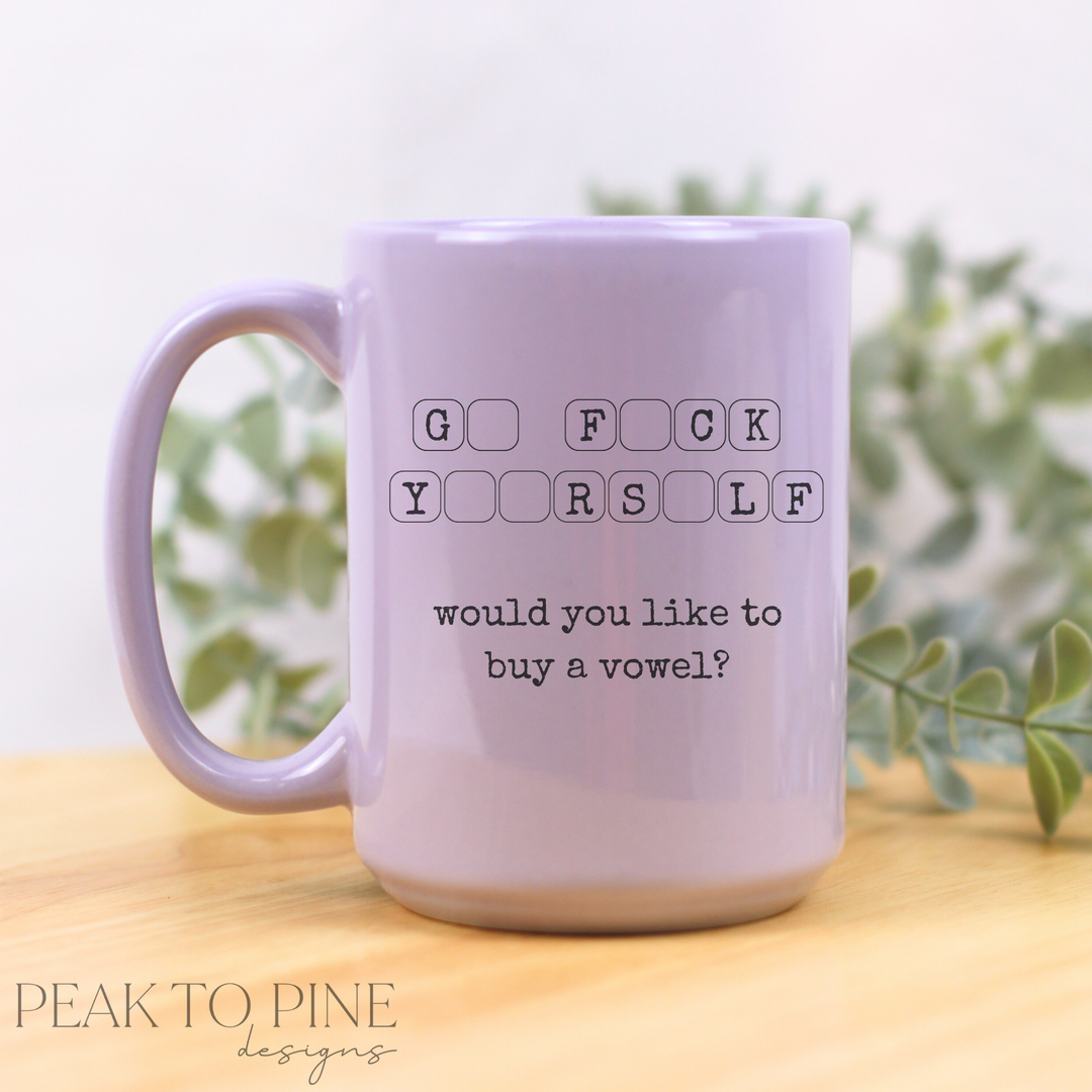 Buy A Vowel - Ceramic Mug