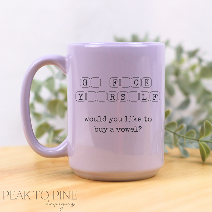 Buy A Vowel - Ceramic Mug
