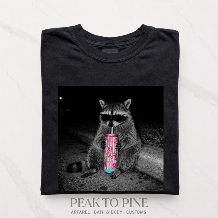 Energy Drink Raccoon T-Shirt