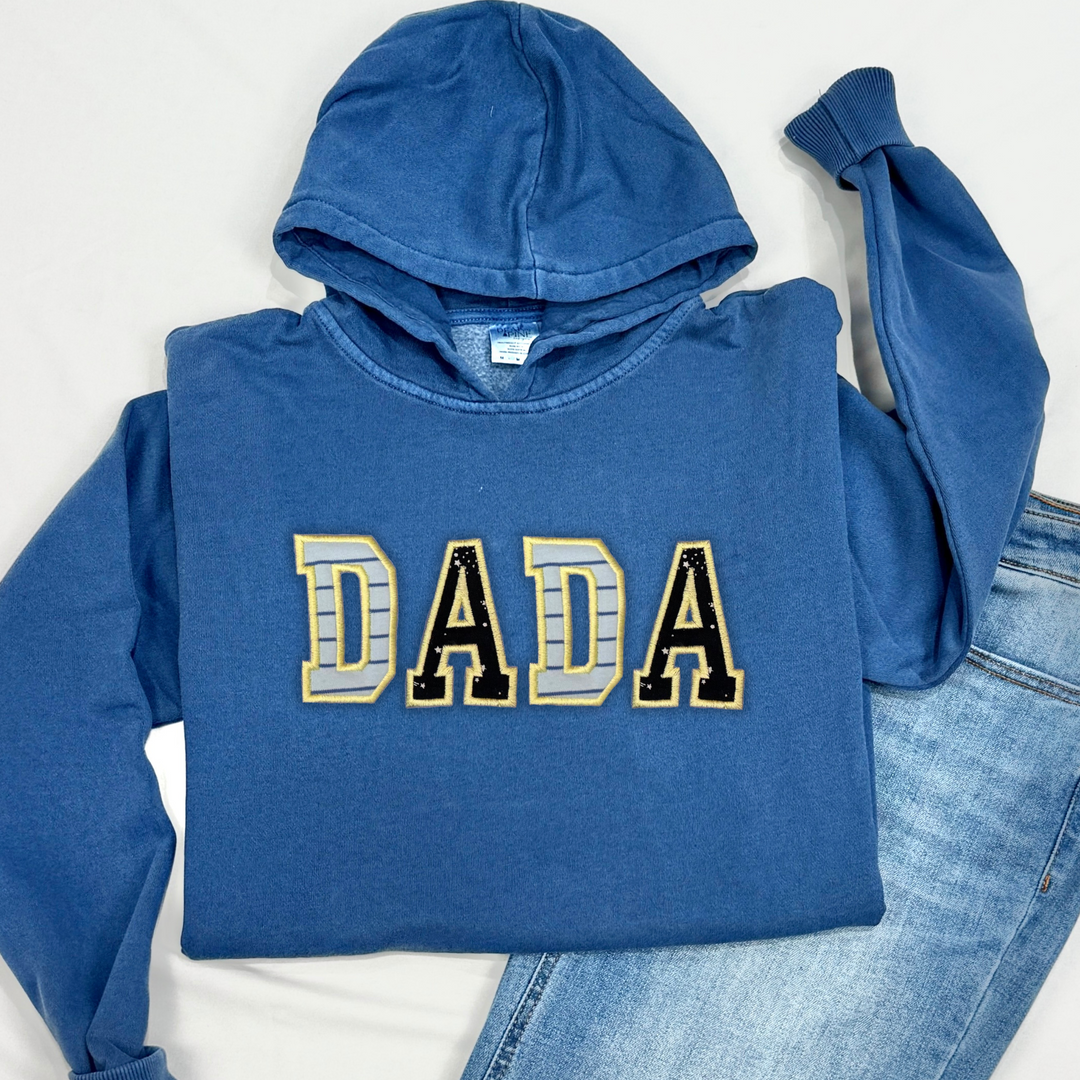 adorable keepsake custom made mama dada auntie nana papa uncle embroidery baby onesie baby blanket crewneck hoodie sweatshirt