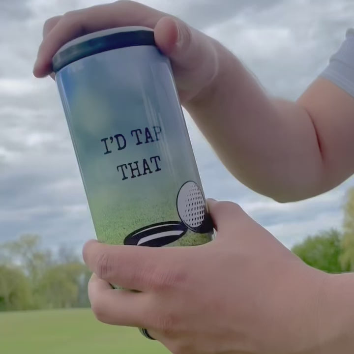 Checkered Smiley - Can Cooler